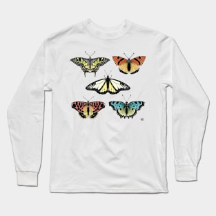 Not so real Butterflies colourful Long Sleeve T-Shirt